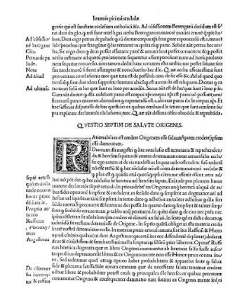 Qvestio Septim De Salvte Origenis.