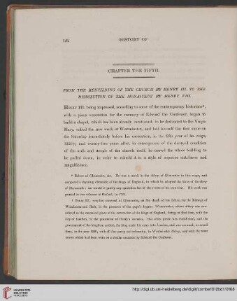 Chapter the fifth: From the rebuilding of the church by Henry III. to the dissolution of the monastery by Hernry VIII