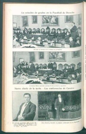 La colación de grados en la Facultad de Derecho