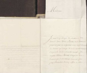 Adrien-Maurice de Noailles an Karoline Luise von Baden (Versailles)
