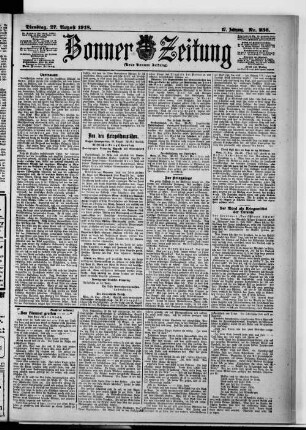 Bonner Zeitung. 1895-1933