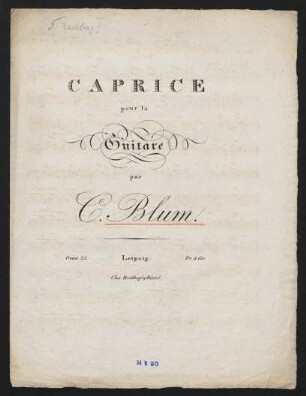 Caprice pour la guitare, op. 25