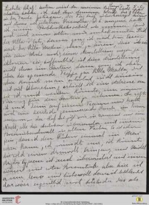 Heid. Hs. 3487,192: Brief von Marie Luise Gothein an Eberhard Gothein