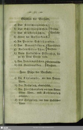 Gäßchen der Vorstadt