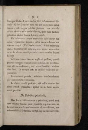 De Febribus pituitosis.