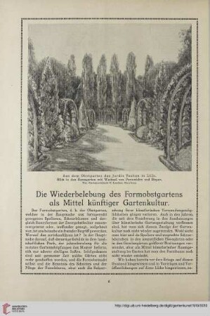 32: Die Wiederbelebung des Formobstgartens als Mittel künftiger Gartenkultur