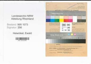 Entnazifizierung Ewald Heiwinkel , geb. 15.10.1895 (Justizobersekretaer)