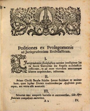 Disputationem de iurisprudentia ecclesiastica in aedibus electoralibus SS. Adelhaidis et Caietani ... instituent Clerici Regulares Monachii