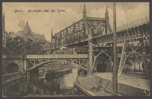 Ansichtskarte Überführung der Hochbahn über den Landwehrkanal