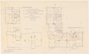 Arbeiterwohnhaus, Berlin-Westend: Grundriss EG, 1. OG, DG, 1:100