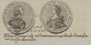 Bildnis der Louise von GroßbritannienBildnis des Fridericus V.