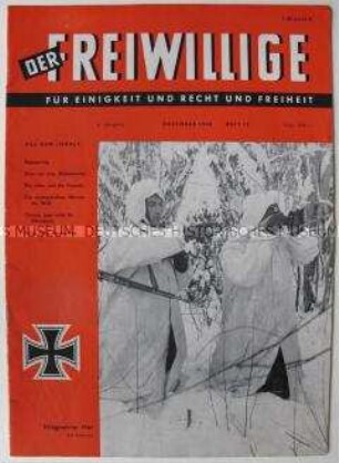 Neonazistische Monatszeitschrift "Der Freiwillige" u.a. mit Suchanzeigen ehemaliger Angehöriger der Waffen-SS