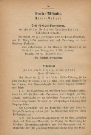 Vierter Abschnitt. Feuer-Polizei