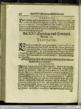 Am XXV. Sonntage nach Trinitatis. Matth. 22