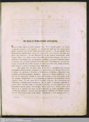 De hiatu in Demosthenis orationibus