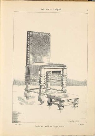 Das Möbel : Ein Musterbuch stilvoller Möbel aus allen Ländern in histor. Folge. Aufgenommen u. hrsg. v. A[ndré] Lambert u. E[duard] Stahl