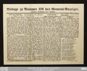 General-Anzeiger für Kemberg, Bad Schmiedeberg und Umgegend, Beilage zu Nummer 119 des General-Anzeiger. Kemberg, Sonnabend den 8. Oktober.