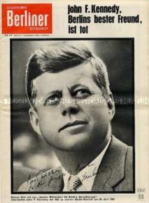 "Illustrierte Berliner Zeitschrift" zum Tod von John F. Kennedy