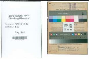 Entnazifizierung Karl Frey , geb. 08.04.1896 (Beamter)