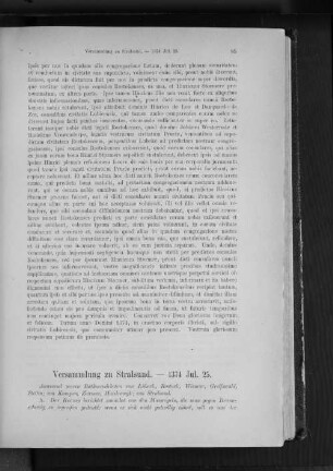 Verhandlungen zu Stralsund. - 1374 Jul. 25.