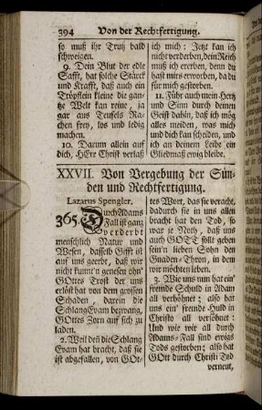 XXVII. Von Vergebung der Sünden und Rechtfertigung – XXIX. Von Besserung des Lebens