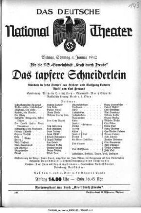 Das tapfere Schneiderlein