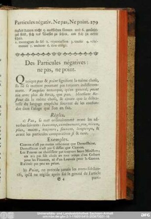 Des Particules négatives: ne pas, ne point.