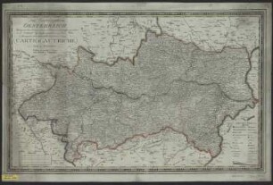 Karte vom Erzherzogtum Österreich, 1:330 000, Kupferstich, 1808