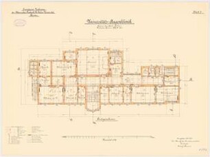 Rheinische Friedrich-Wilhelms-Universität Bonn Augenklinik: Grundriss Erdgeschoss 1:100