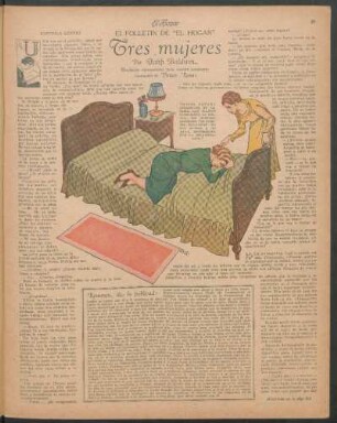 Tres mujeres : El folletín de "El Hogar"