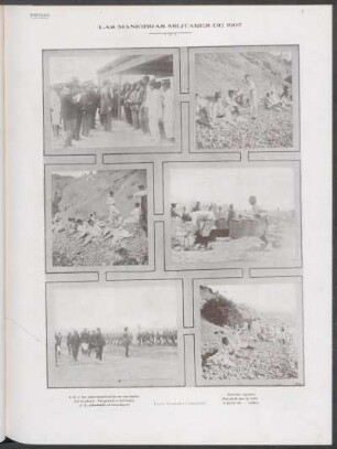[Fotografía de] Las maniobras militares de 1907