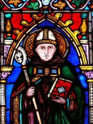 Glasfenster aus dem Mittelalter in der Franziskanerkirche San Croce