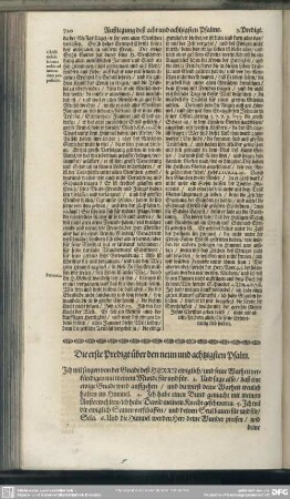 Die Predigten über den neun und achtzigsten Psalm
