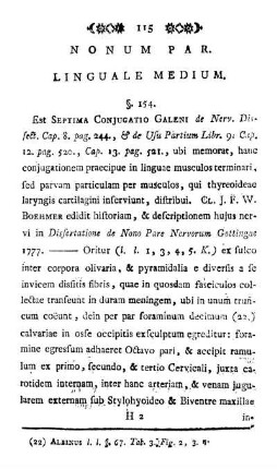 Nonum Par. Linguale Medium.