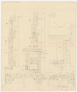 Fa. Thonet, Frankenberg/Eder. Thonet-Siedlung Wohnhaus Stoppel: Technischer Plan Türfenster 3, 1:1