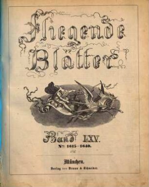 Fliegende Blätter. 65 = Nr. 1615 - 1640. 1876
