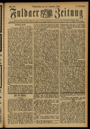 Ausgabe vom Donnerstag, den 15. Dezember 1892.