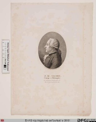 Bildnis Friedrich Melchior Grimm (1772 von, 1777 Reichsfrhr. von)