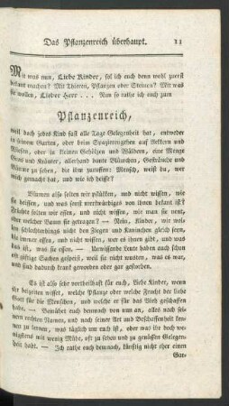 [Das] Pflanzenreich
