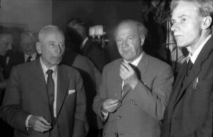 9. Tagung 1959 Physiker: Frits Zernicke, Werner Heisenberg, Paul Dirac