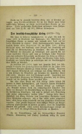 Der deutsch-französische Krieg