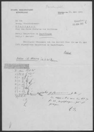 Ingelfingen-Criesbach: Inspektionsbericht 1965