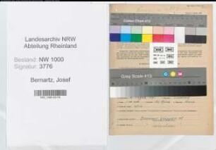 Entnazifizierung Josef Bernartz, geb. 28.08.1891 (Postsekretaer)