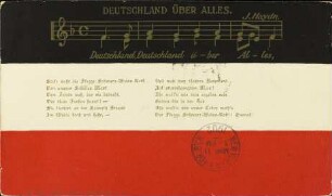 Deutschland über Alles. Stolz weht die Flagge Schwarz-Weiss-Roth [...]