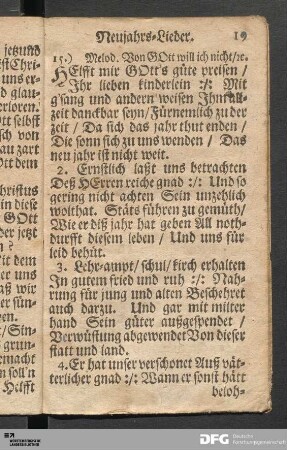 Neujahrs-Lieder.