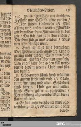 Neujahrs-Lieder.
