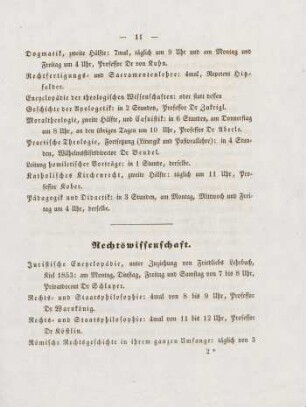 11-13, Rechtswissenschaft