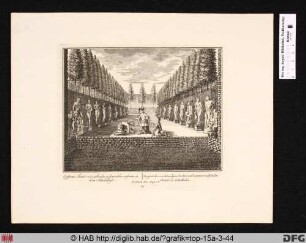 [Der Heckentheater in der Gartenanlage des Schlosses Salzdahlum].