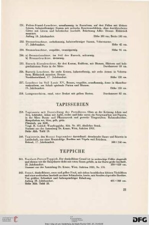 Tapisserien (Nr. 259-260)