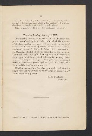 Thursday Evening, January 2, 1896